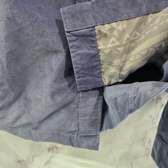 Chubbies Jacket Mens XL Light Blue Corduroy Shirt Jacket Keeper Collared Stretch - Picture 8 of 12